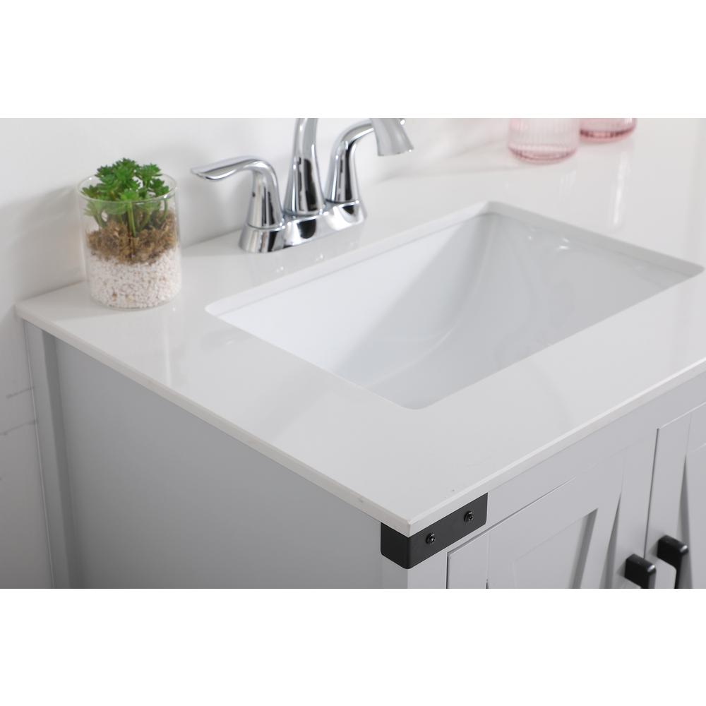 36 inch bathroom vanity in Grey. Picture 5