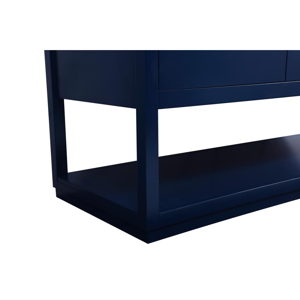 60 inch Single bathroom vanity in blue. Picture 13