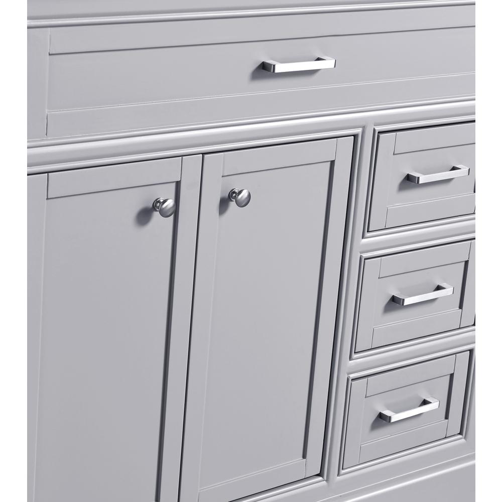 36 In. Single Bathroom Vanity Set In Light Grey. Picture 5