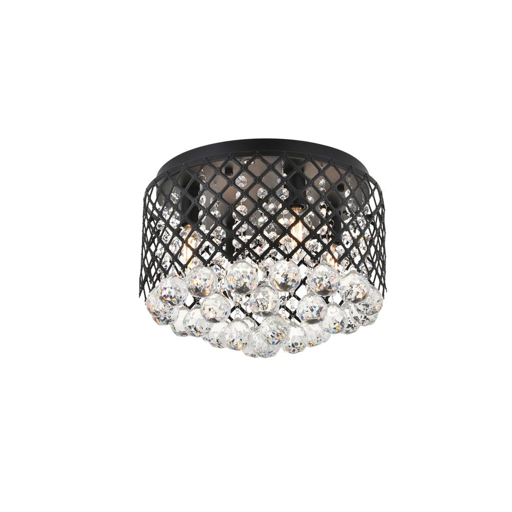 Tully 4 light Matte Black Flush Mount. Picture 6