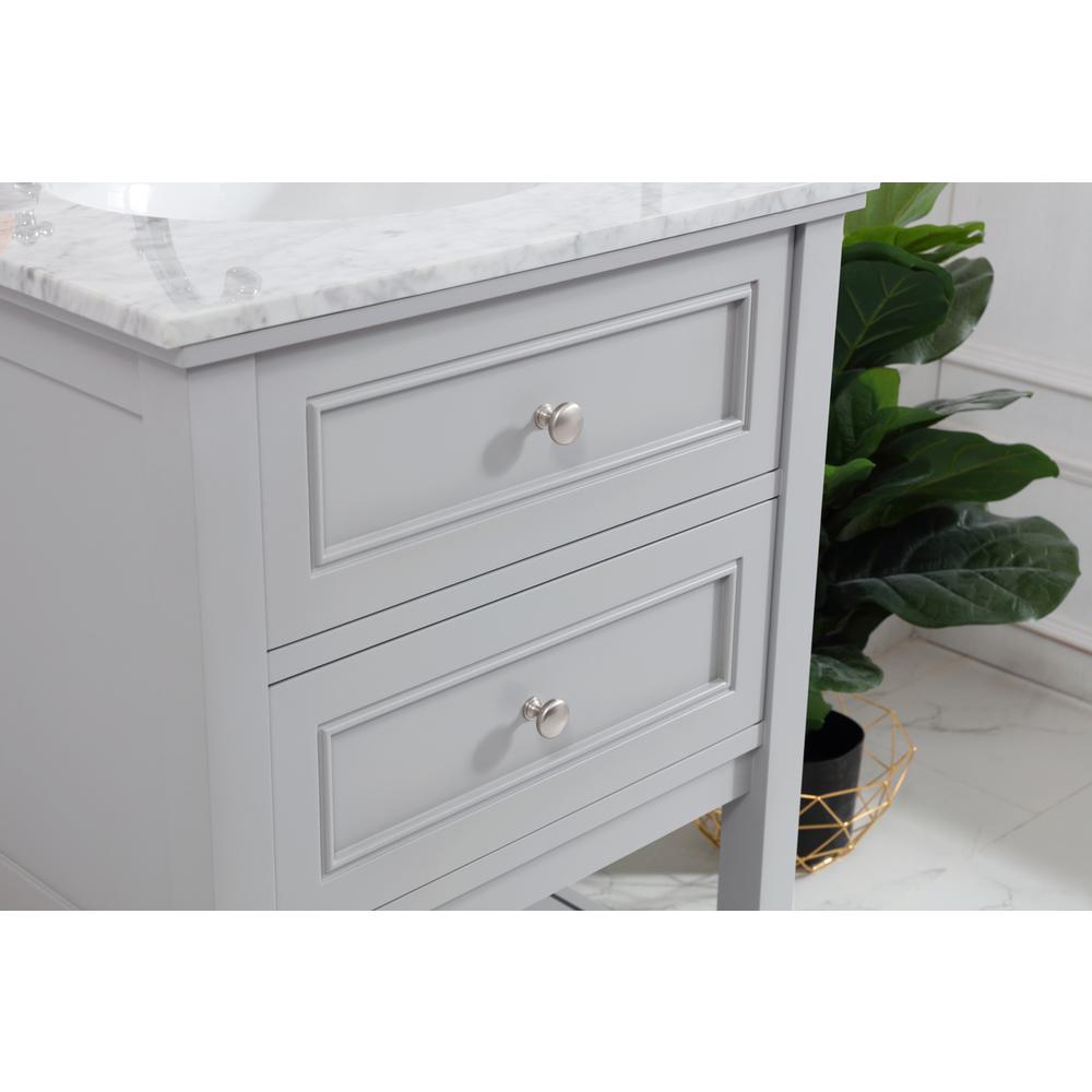 24 in. Single bathroom vanity set in Grey. Picture 4