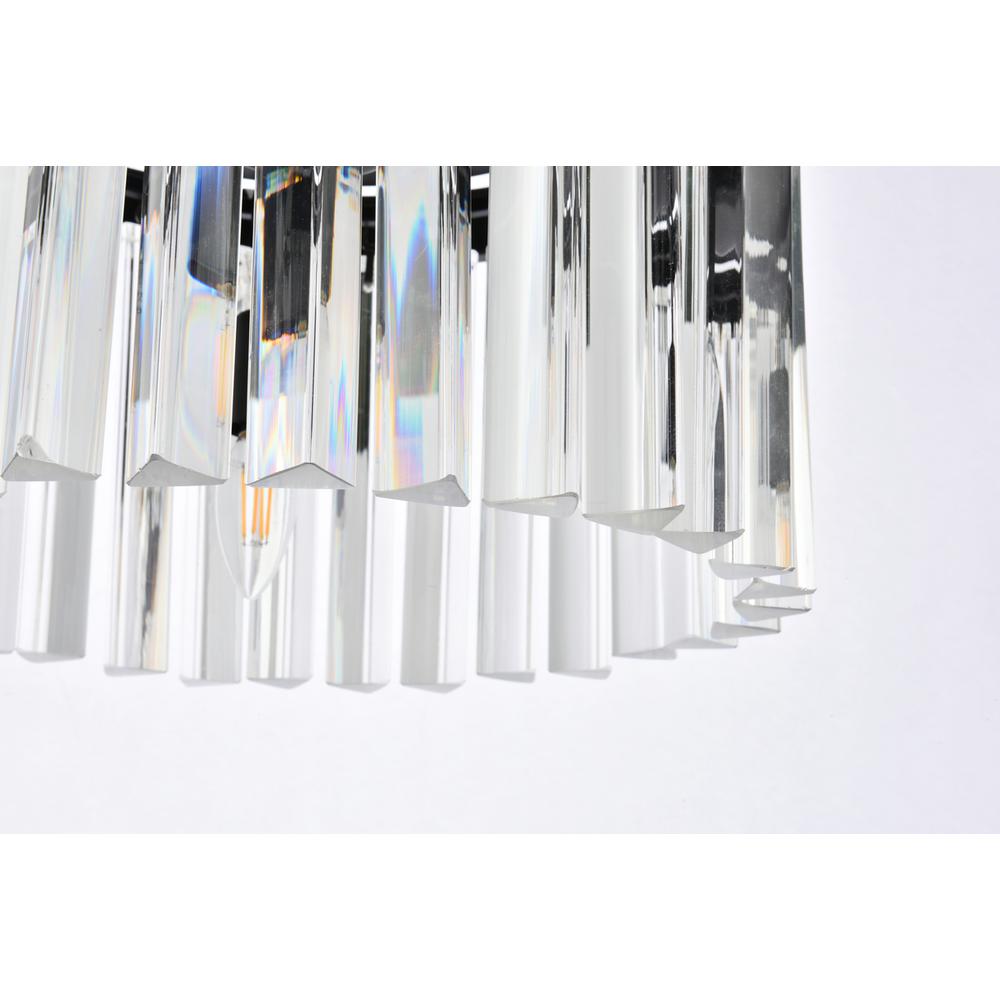 Sydney 3 light Matte Black Pendant Clear Royal Cut Crystal. Picture 3