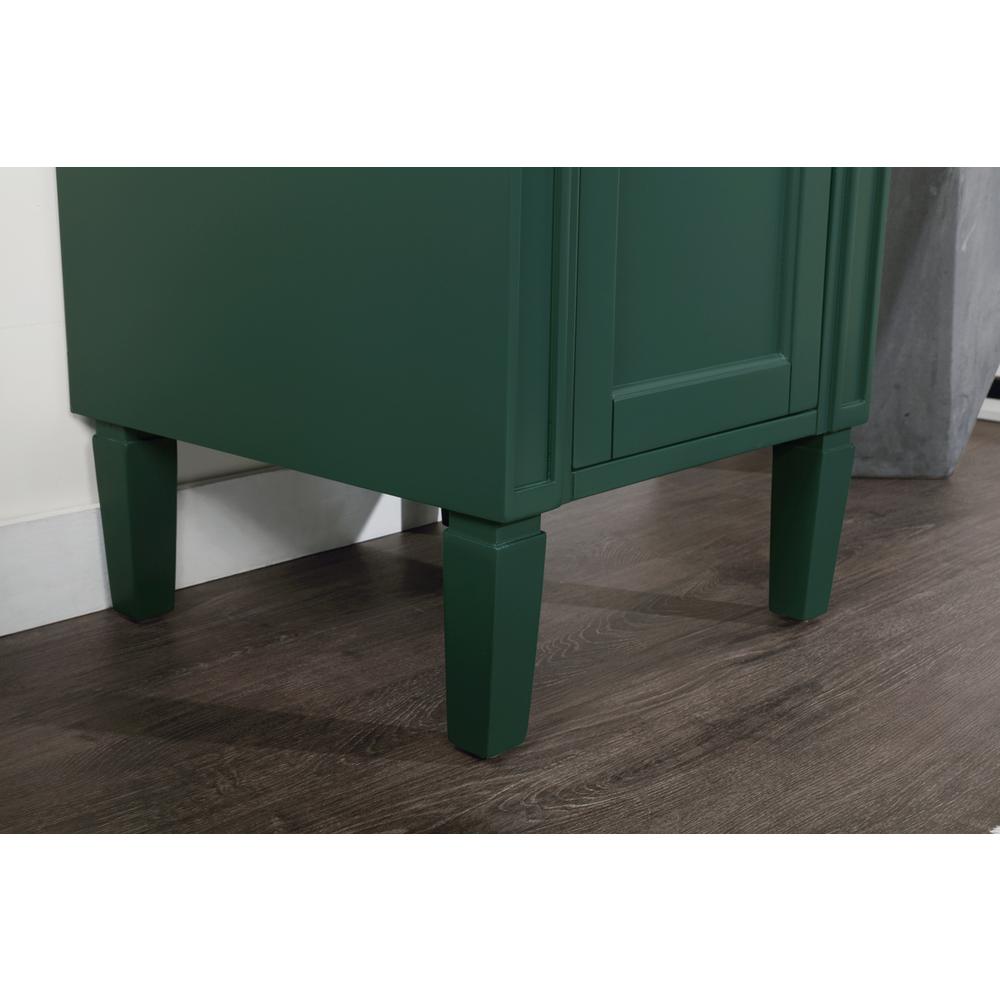 18 inch Single bathroom vanity in green. Picture 6