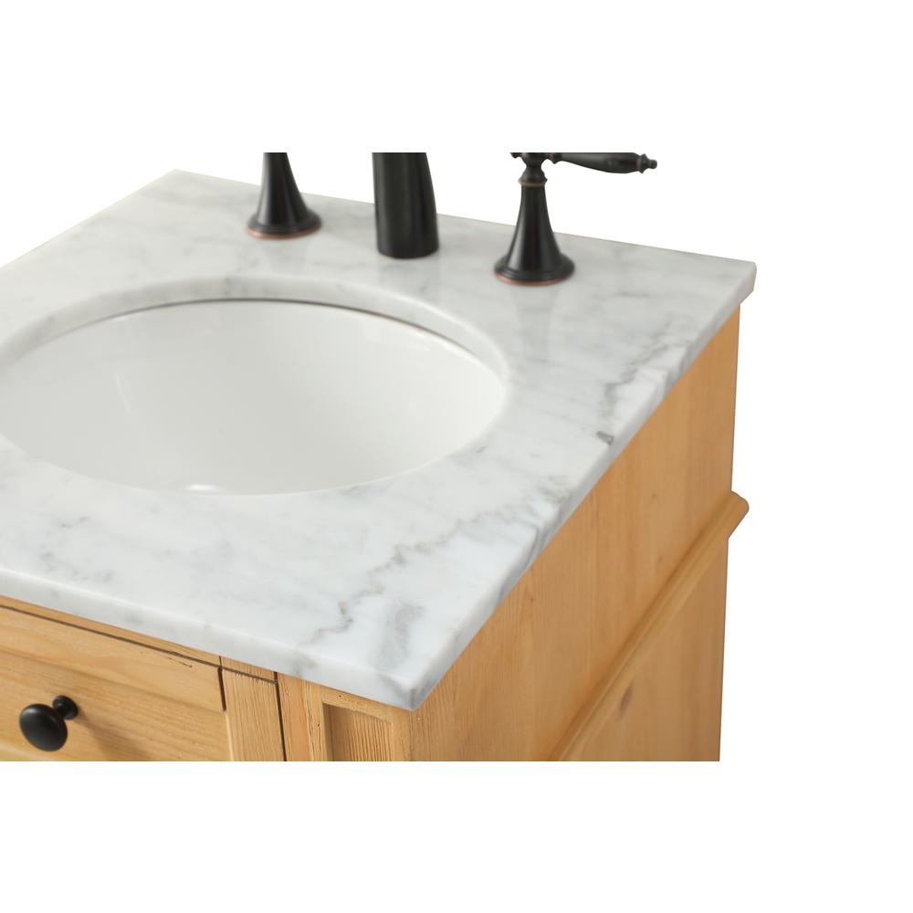 18 inch Single bathroom vanity in natural wood. Picture 11