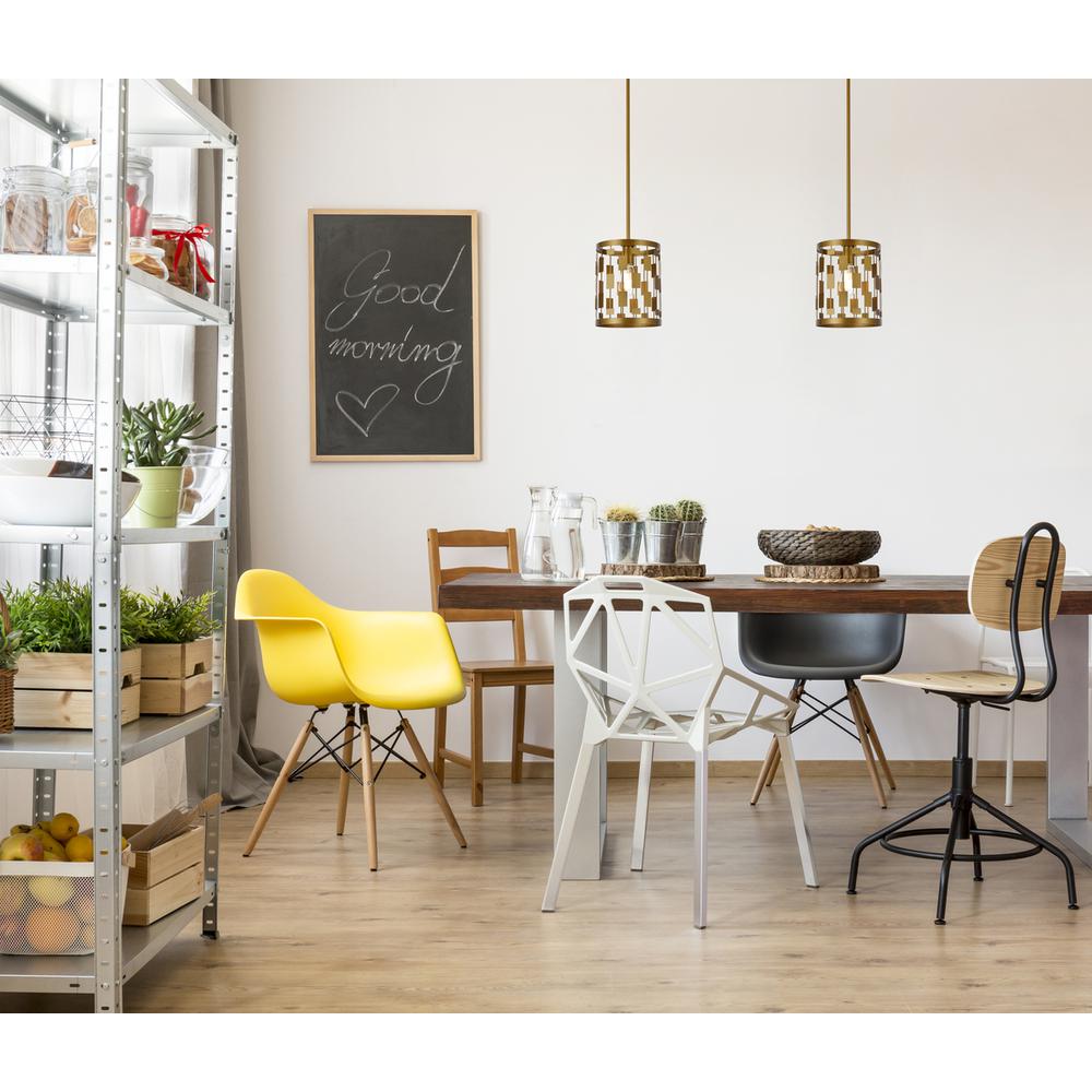 Levante 1 light pendant in brass. Picture 8