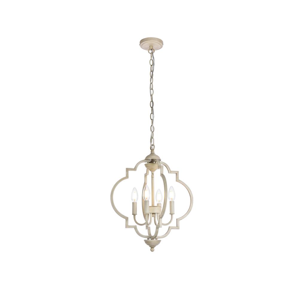 Sandara 4 lights pendant in weathered dove. Picture 1