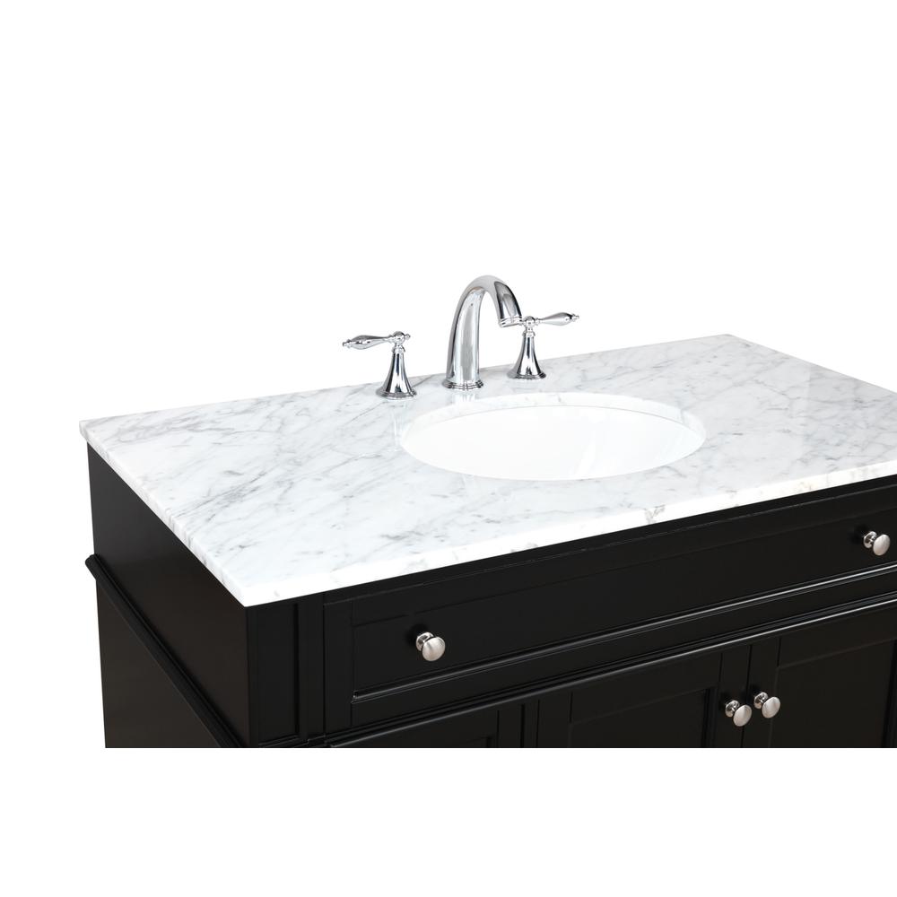 40 inch Single bathroom vanity in Black. Picture 11