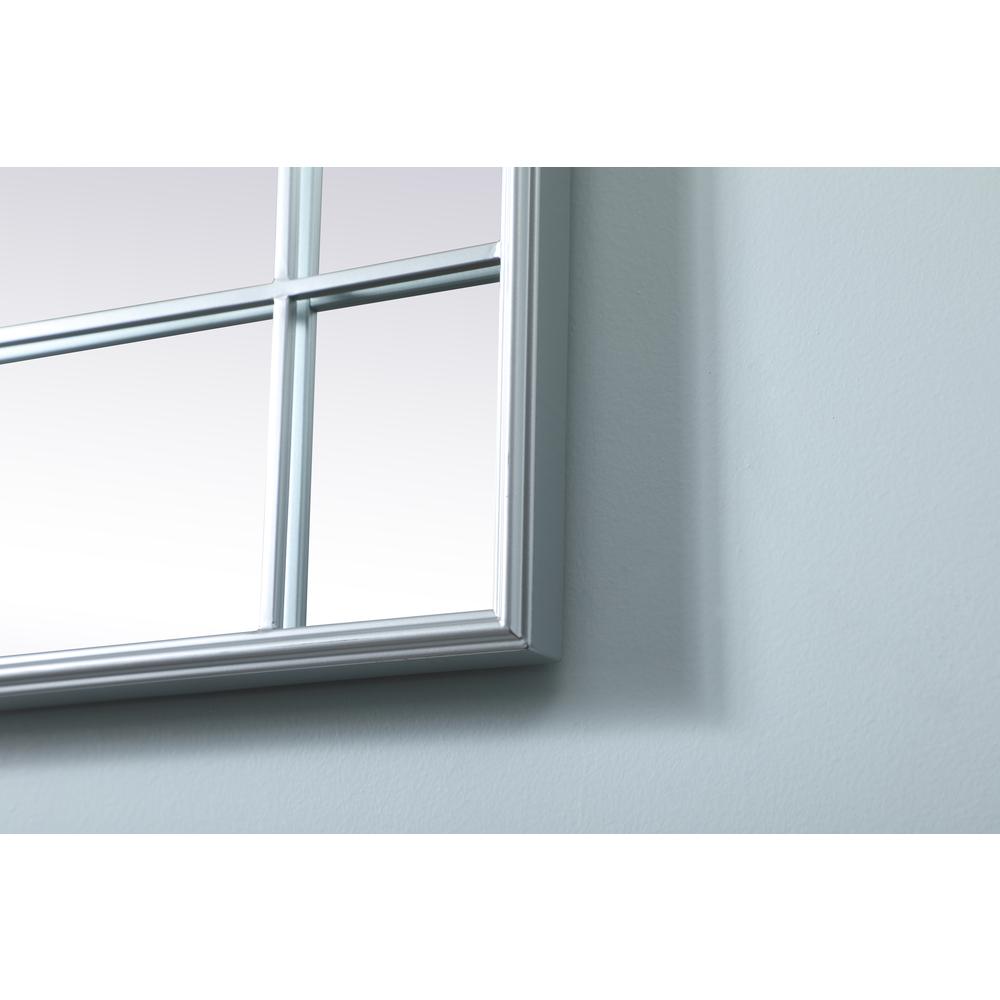 French Panel Wall Mirror 30x40 Inch In Silver. Picture 4