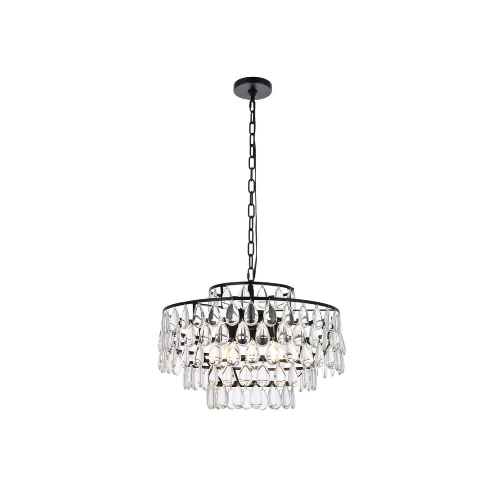 Mila 20 inch pendant in black. Picture 1