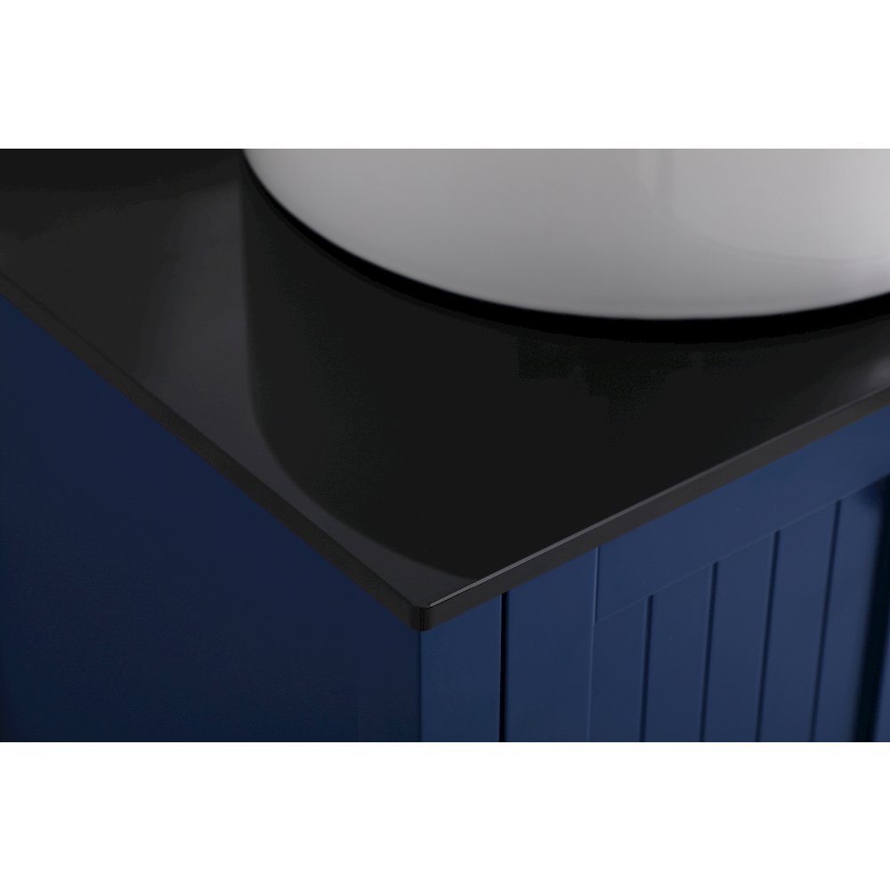 36 Inch Vessel Sink Bathroom Vanity In Blue. Picture 11