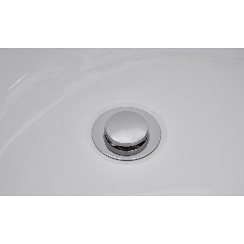 54 inch soaking Single slipper bathtub in glossy white. Picture 12