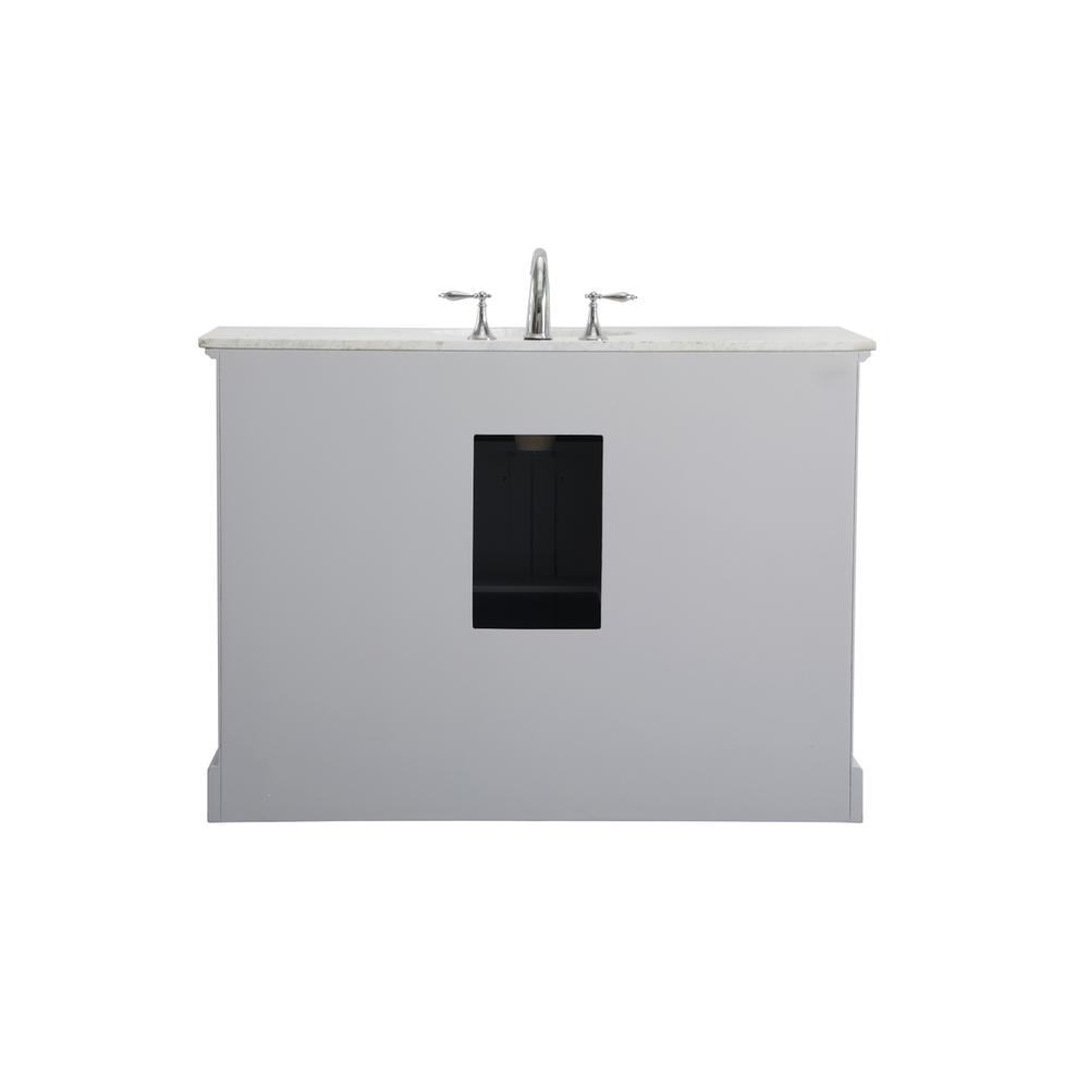 48 In. Single Bathroom Vanity Set In Light Grey. Picture 12