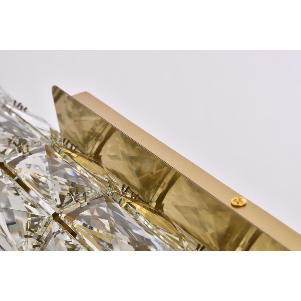 Valetta 30 inch LED linear wall sconce in gold. Picture 4