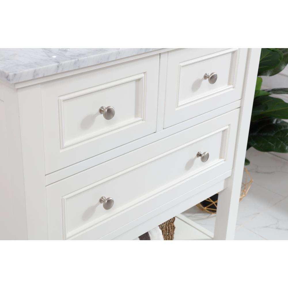 30 in. Single bathroom vanity set in White. Picture 4