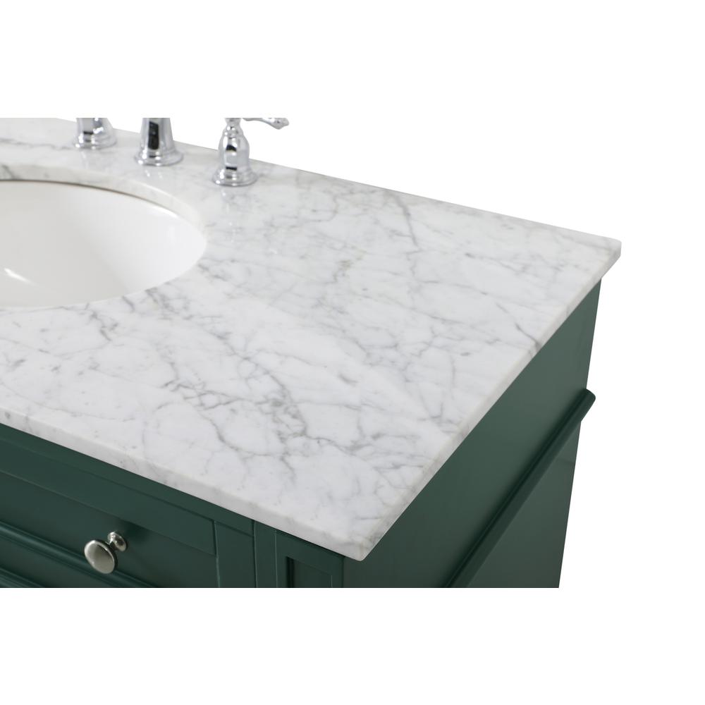 42 inch Single bathroom vanity in green. Picture 11
