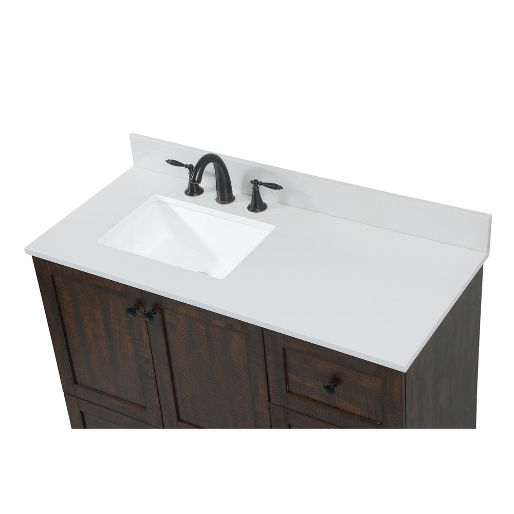 42 inch Single bathroom vanity in expresso with backsplash. Picture 10
