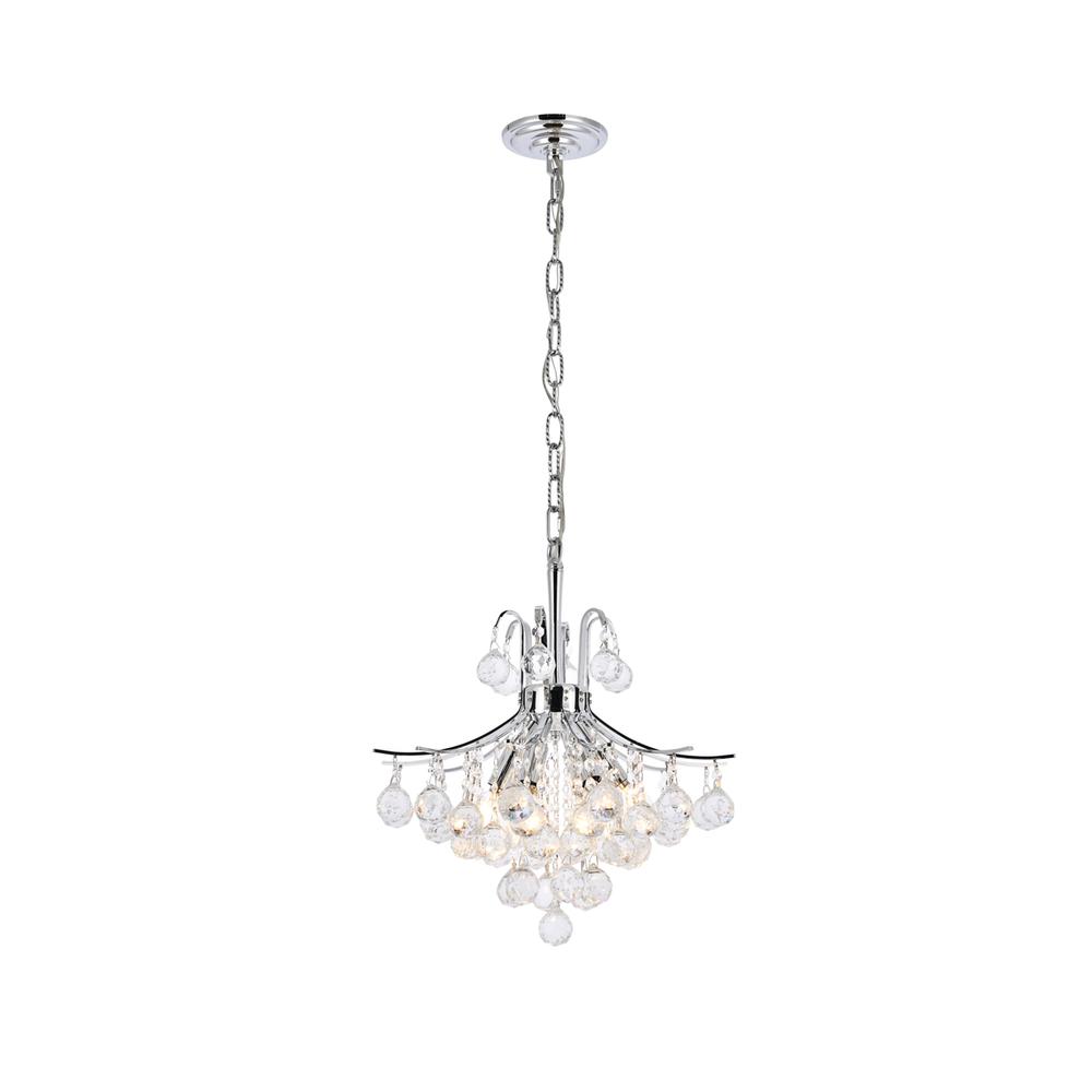 Toureg 6 light Chrome Pendant Clear Royal Cut Crystal. Picture 1