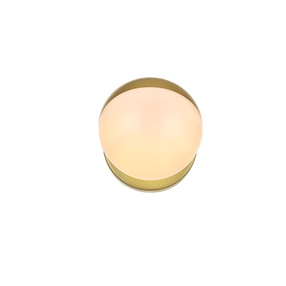 Majesty 1 light Brass and frosted white Bath Sconce. Picture 1