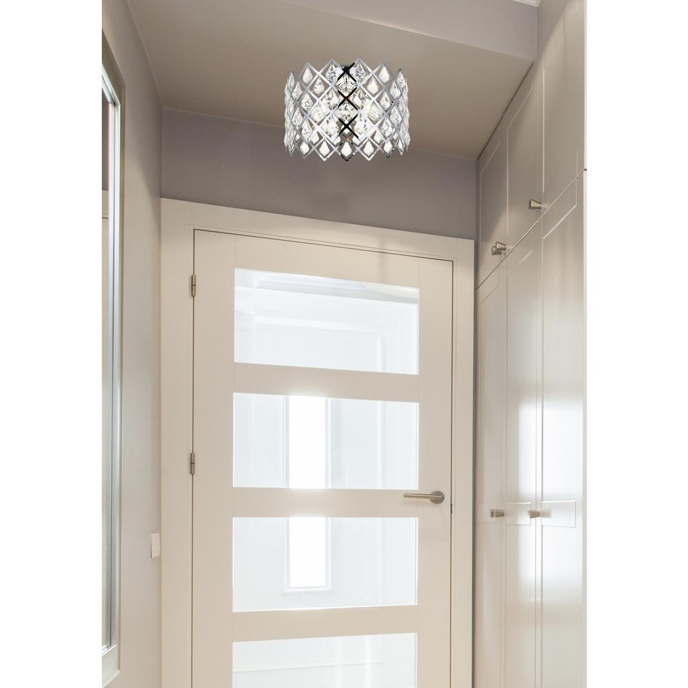 Lyla 13 inch flush mount in chrome. Picture 8