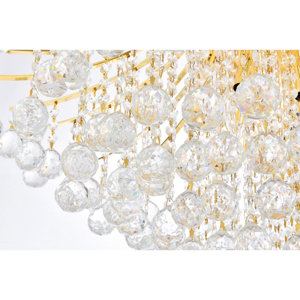 Toureg 15 light Gold Chandelier Clear Royal Cut Crystal. Picture 3