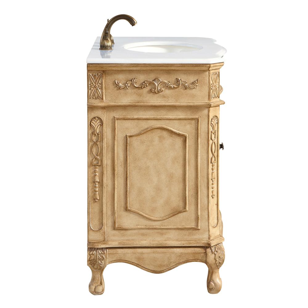 32 inch Single Bathroom vanity in Antique Beige. Picture 4