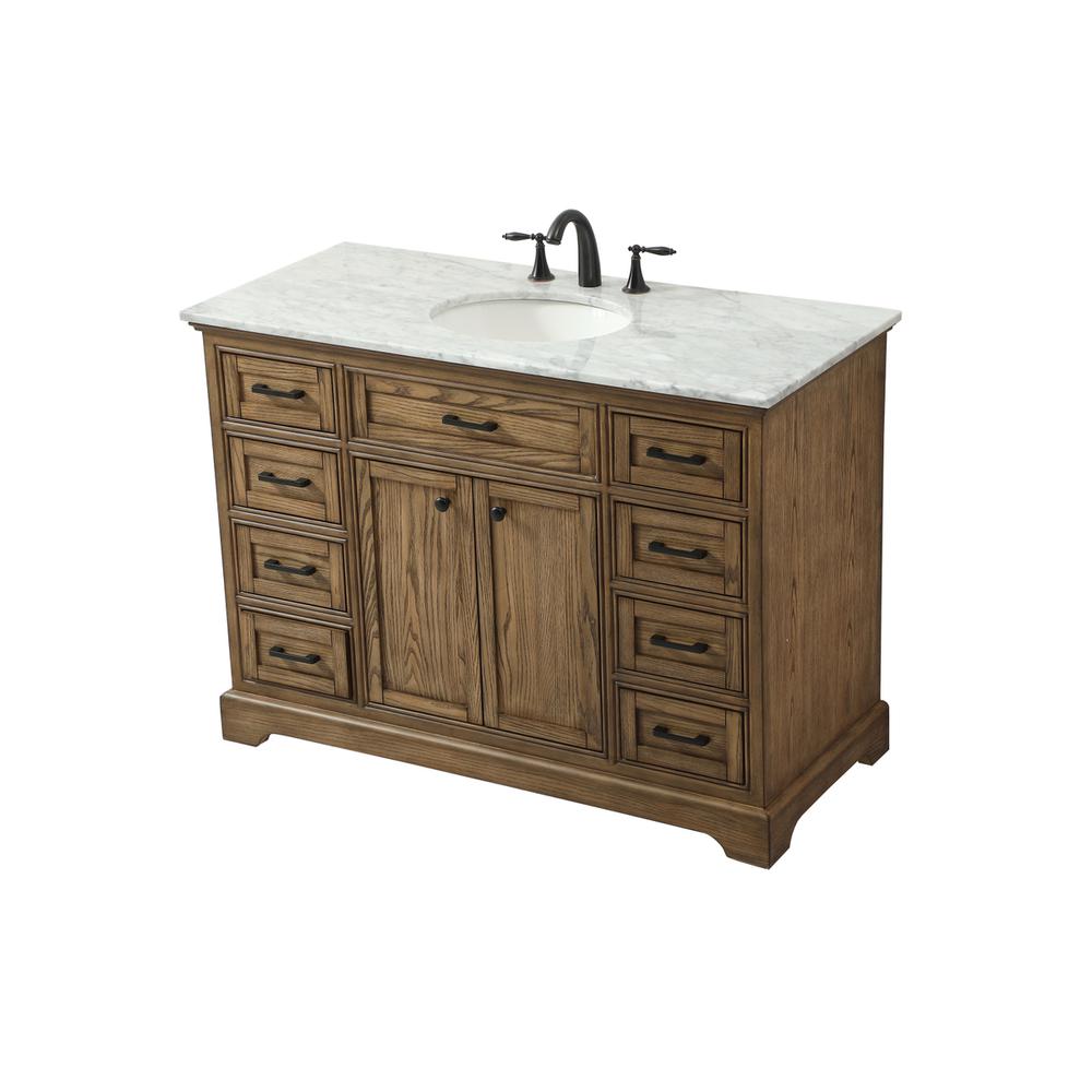 48 inch Single bathroom vanity in driftwood. Picture 8