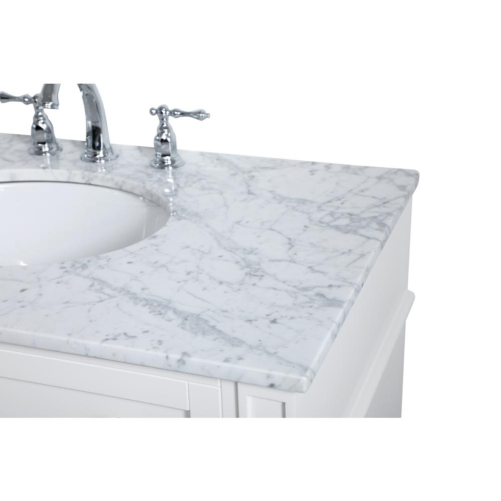 36 inch Single bathroom vanity in White. Picture 10
