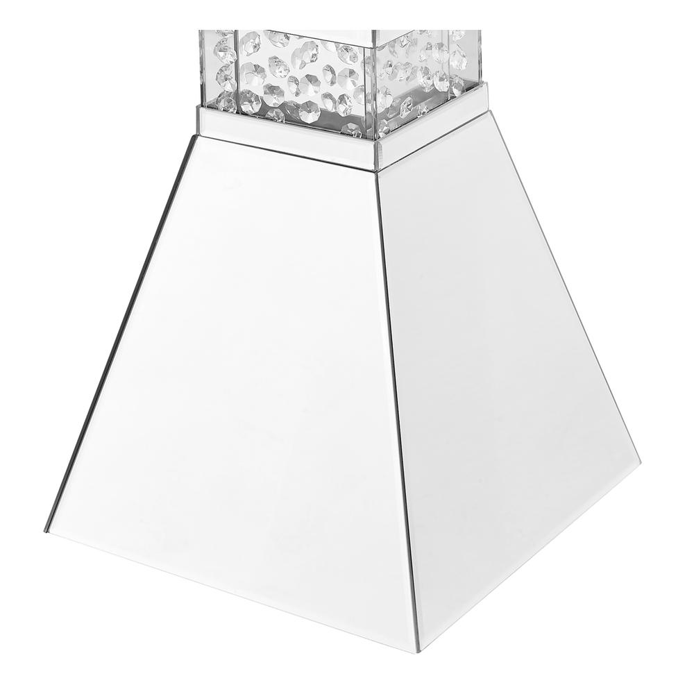 12 inch Crystal End Table in Clear Mirror Finish. Picture 6