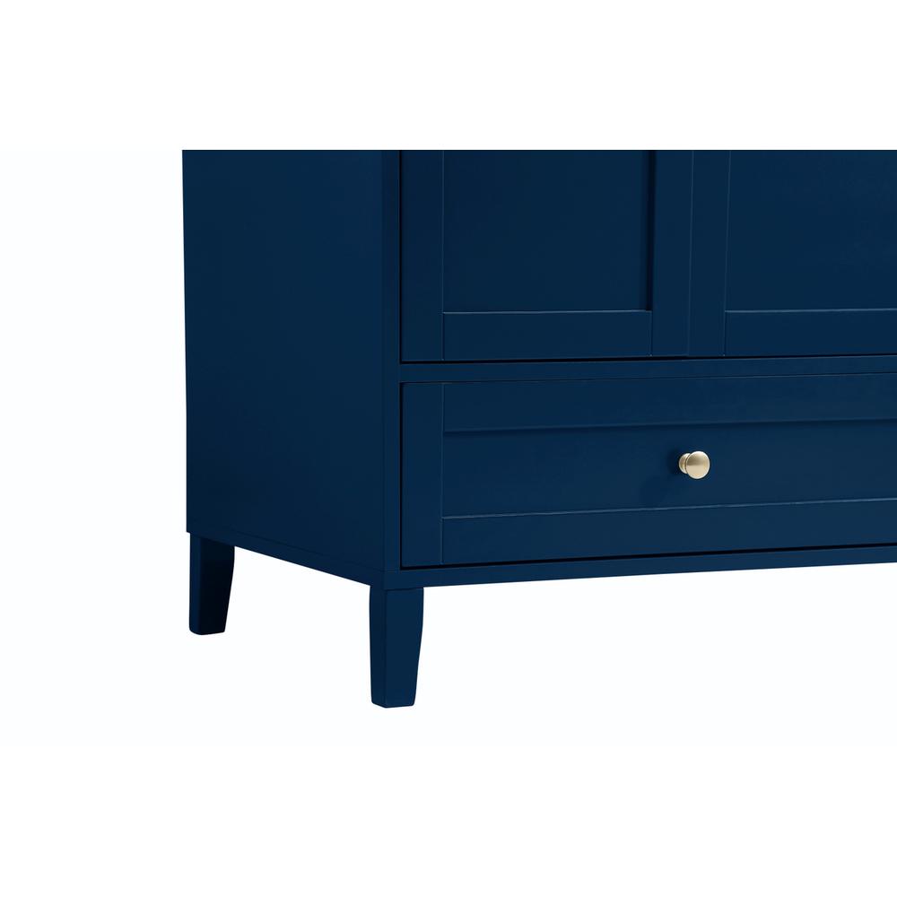 42 inch Single Bathroom Vanity in Blue. Picture 11