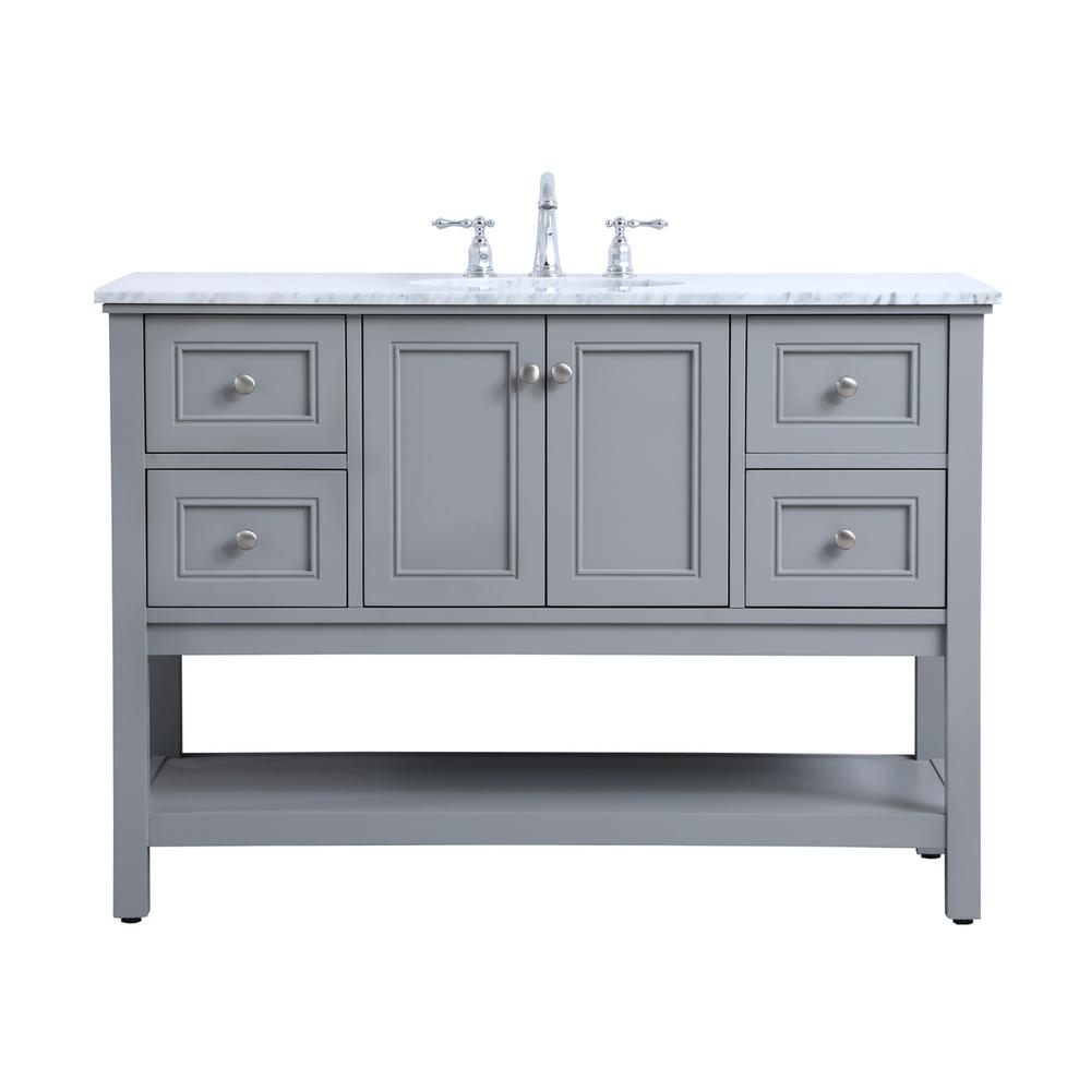 48 in. Single bathroom vanity set in Grey. Picture 1