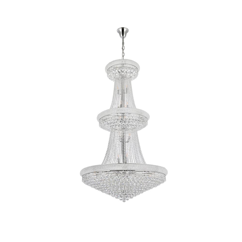 Primo 38 light Chrome Chandelier Clear Royal Cut Crystal. Picture 6