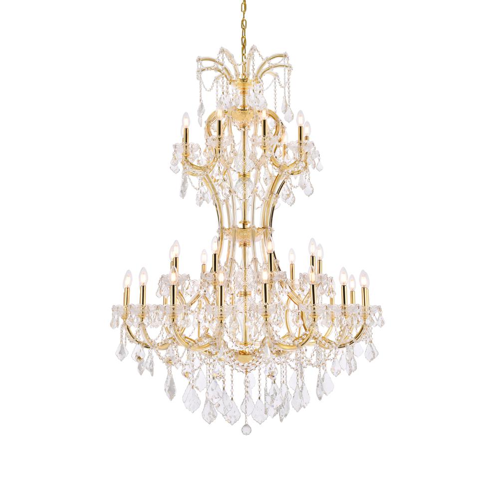 Maria Theresa 36 light Gold Chandelier Clear Royal Cut Crystal. Picture 2
