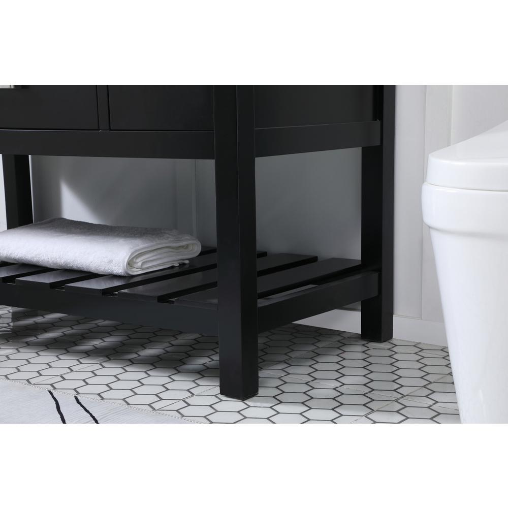 48 inch Single bathroom vanity in black. Picture 6