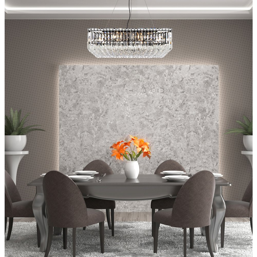Maxime 28 Inch Black Chandelier. Picture 8