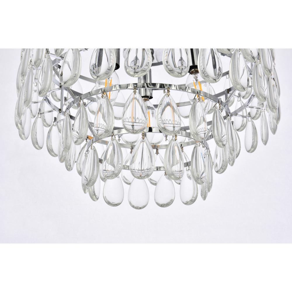 Mila 16 inch flush mount in chrome. Picture 3