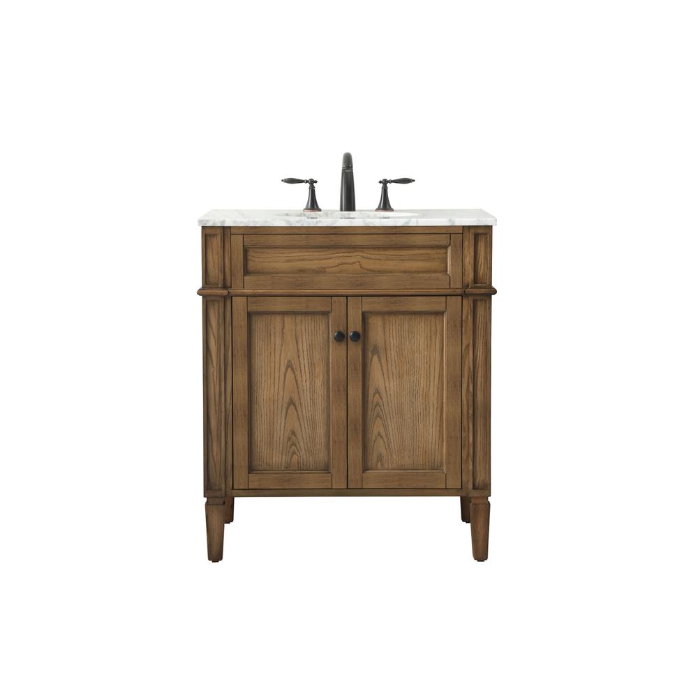30 inch Single bathroom vanity in driftwood. Picture 1