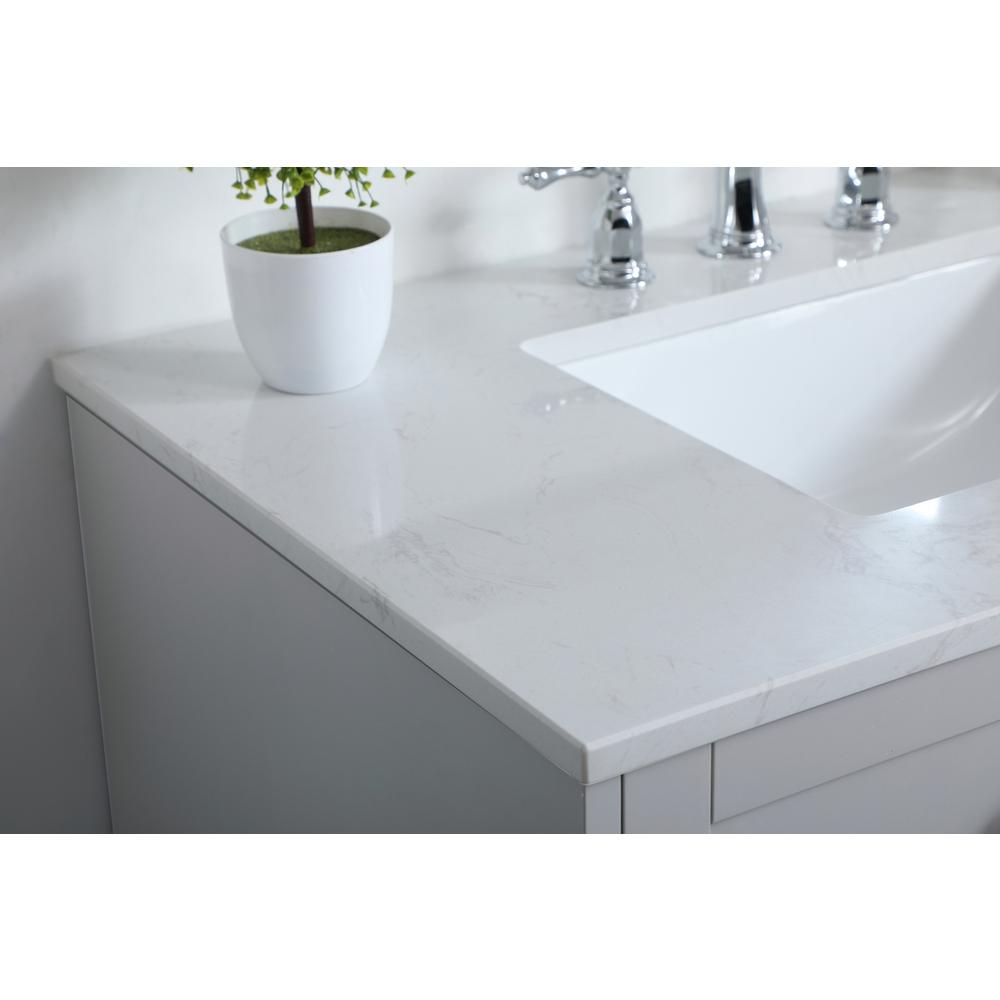 36 inch Single Bathroom Vanity in Grey. Picture 4