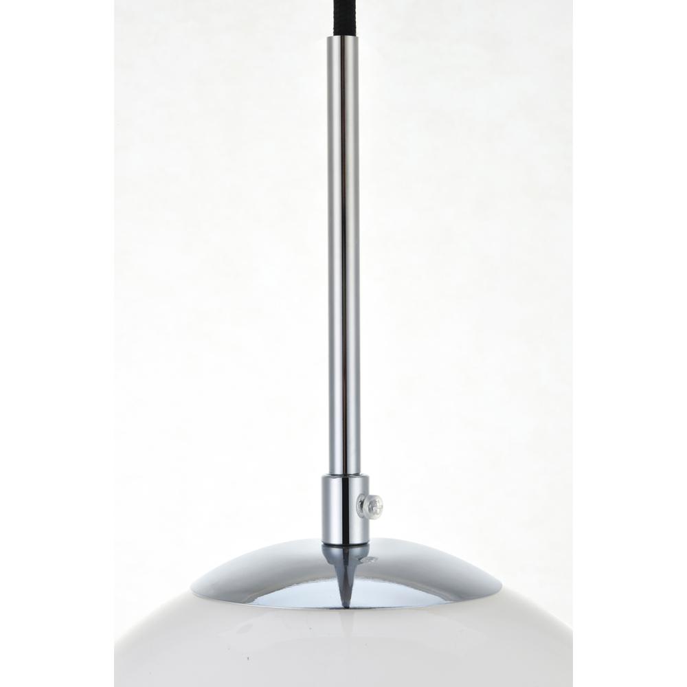 Baxter 1 Light Chrome Pendant With Frosted White Glass. Picture 4