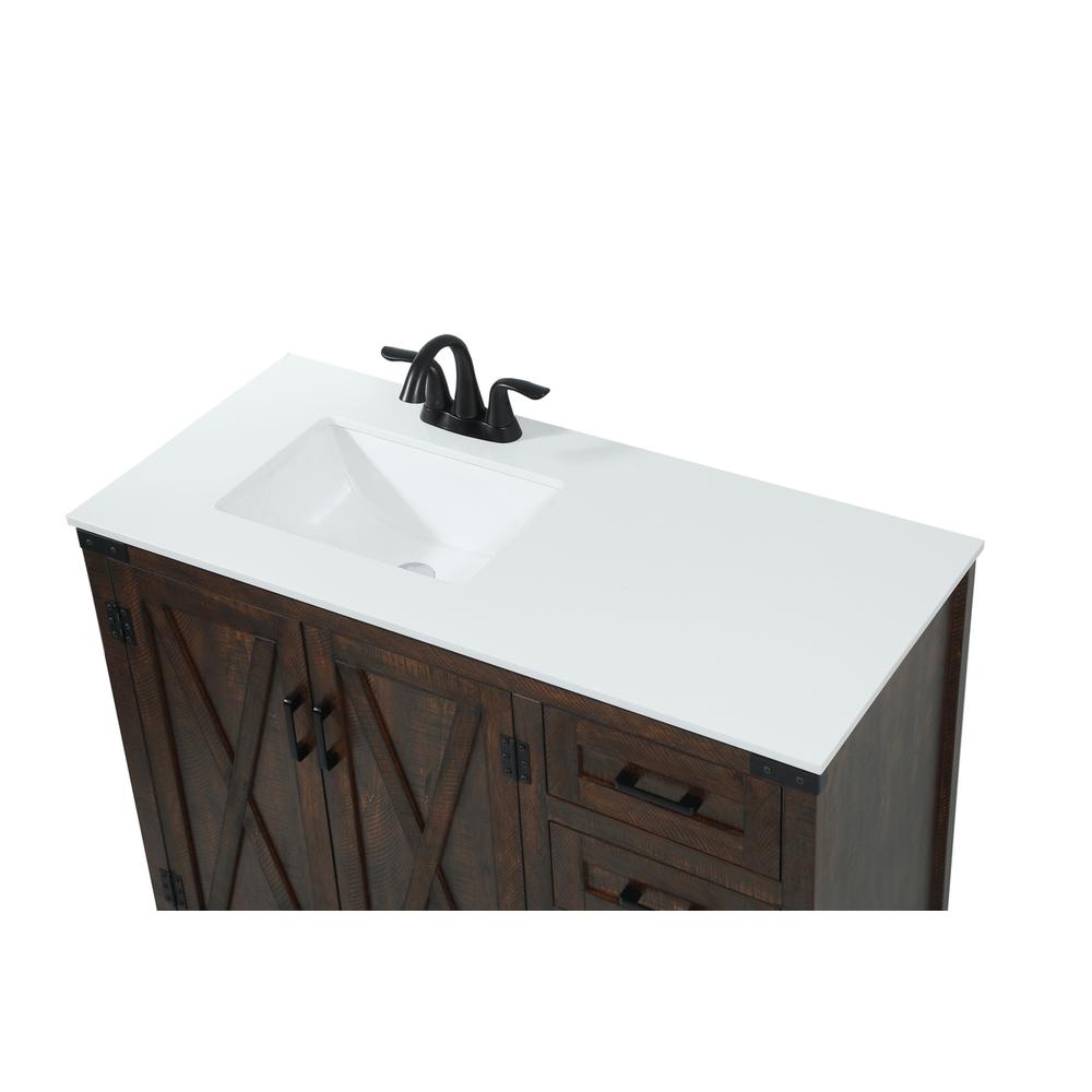 42 inch Single bathroom vanity in expresso. Picture 10