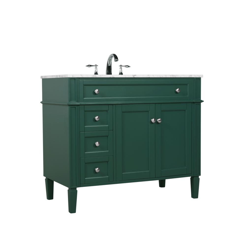 40 inch Single bathroom vanity in green. Picture 7