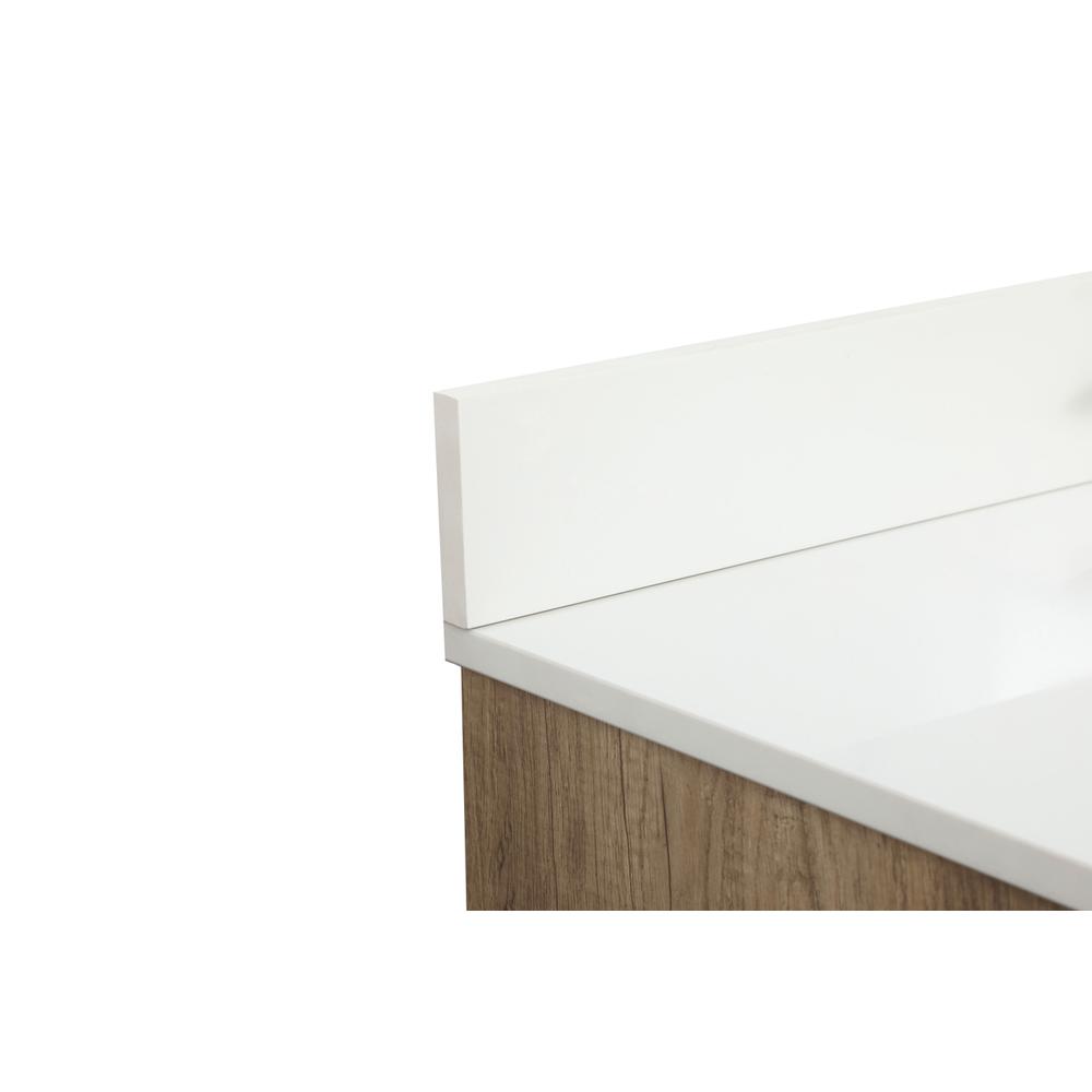 48 inch Single bathroom vanity in natural oak with backsplash. Picture 11