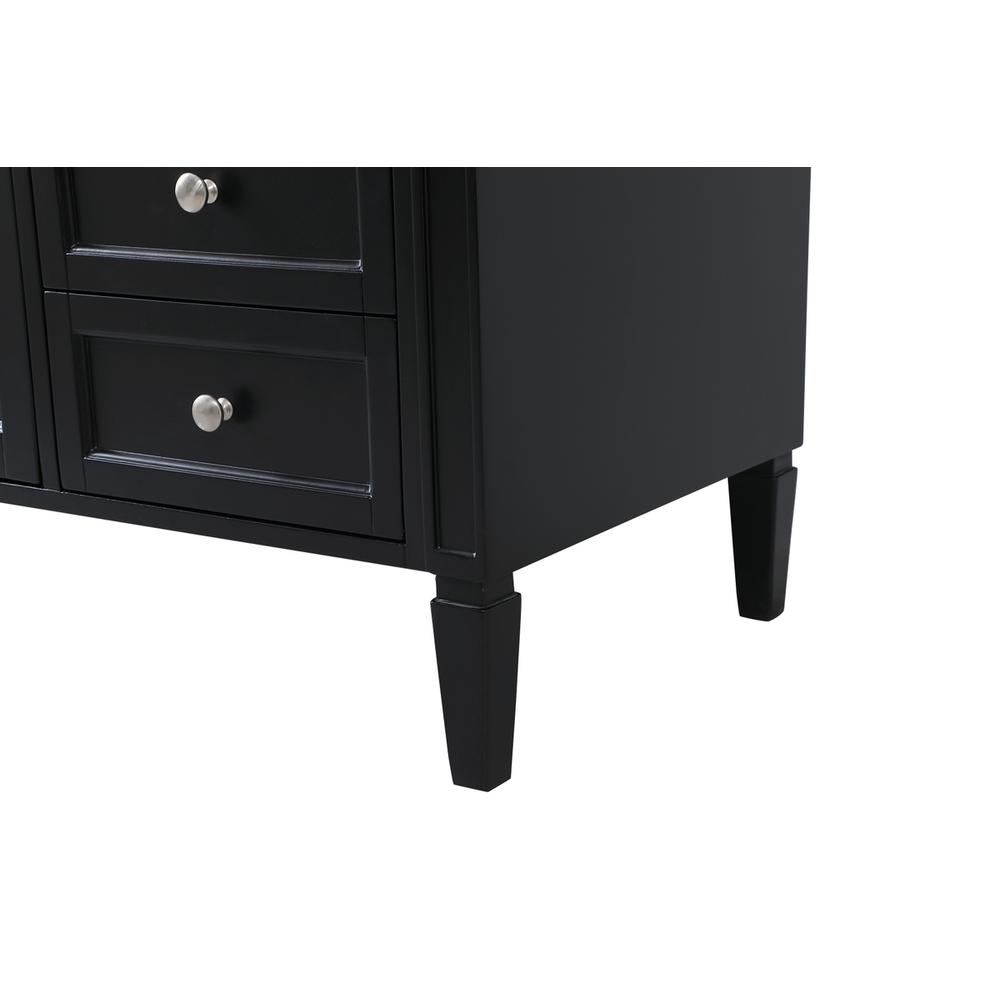 60 inch Single bathroom vanity in black. Picture 13