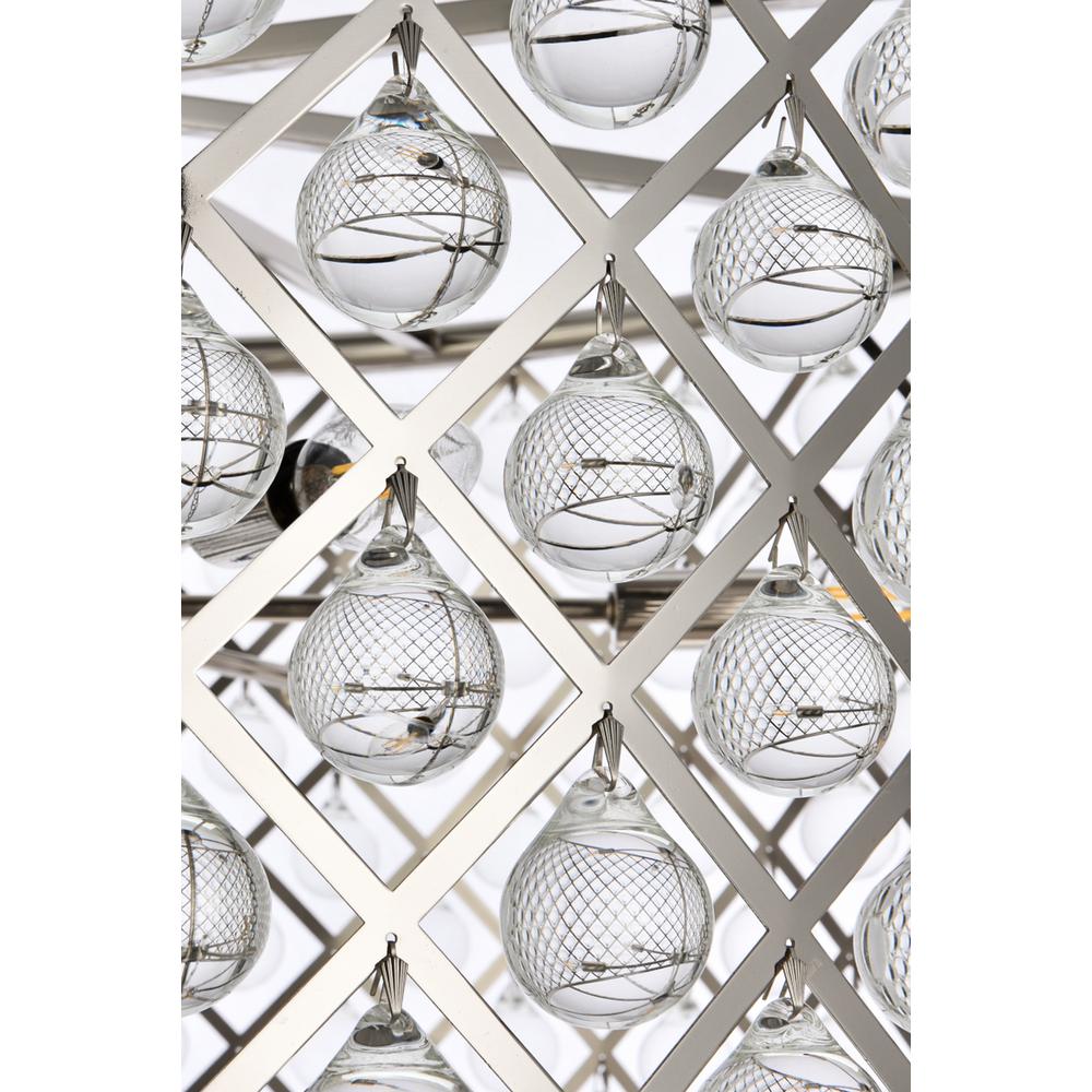 Madison 12 light polished nickel Chandelier Clear Royal Cut Crystal. Picture 4