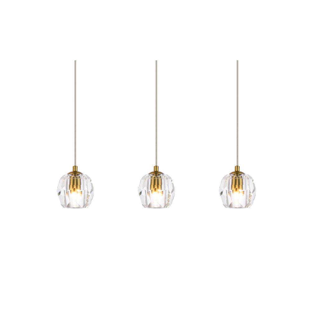 Eren 3 lights Gold pendant. Picture 2