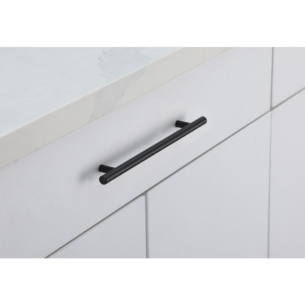 Quinn 7-9/16" Center to Center Matte Black Bar Pull Multipack (set of 10). Picture 2