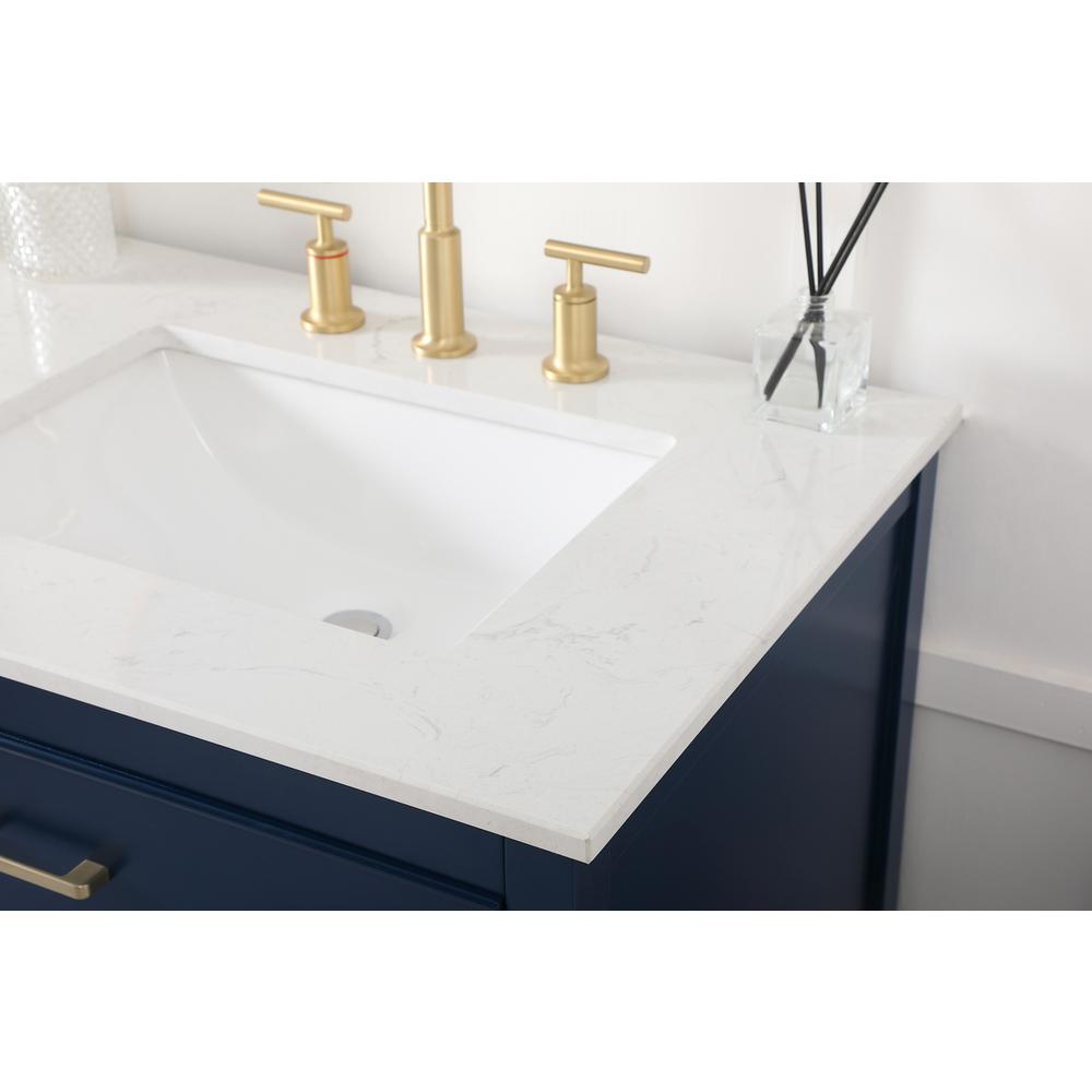 72 inch double bathroom vanity in blue. Picture 5