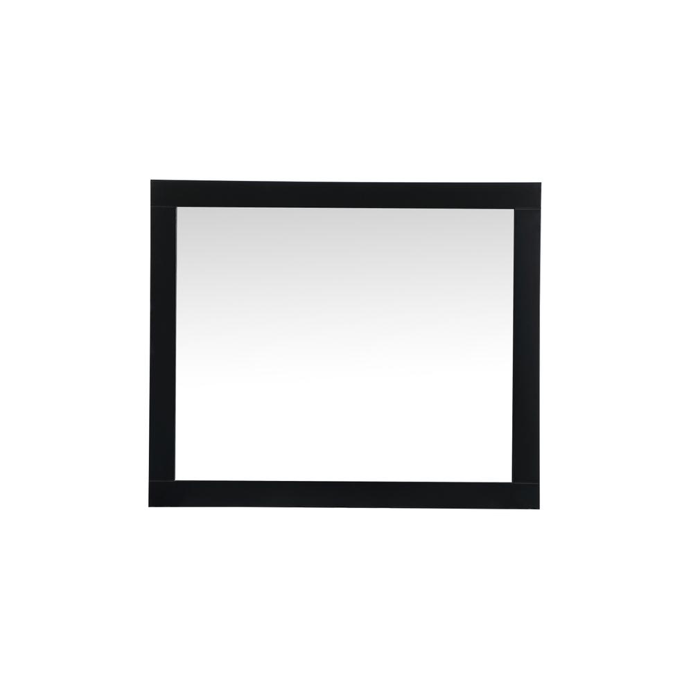 Aqua vanity mirror 30x36 inch in black. Picture 6