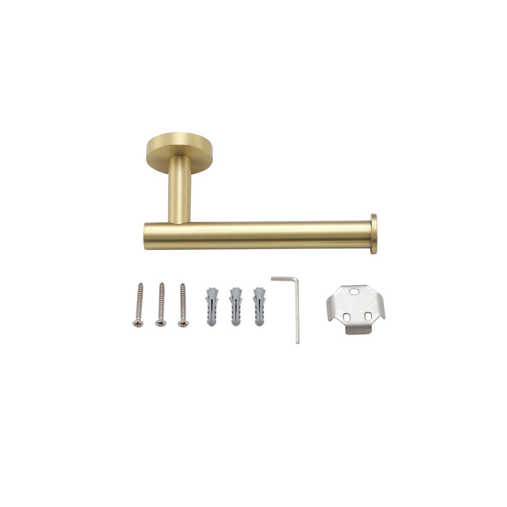 Alma 2-Piece Bathroom Hardware Set in Brushed Gold. Picture 6