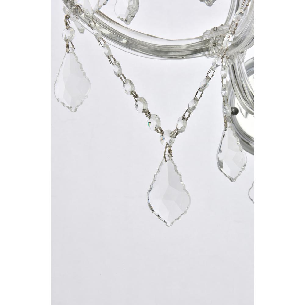 Maria Theresa 5 light Chrome Wall Sconce Clear Royal Cut Crystal. Picture 5