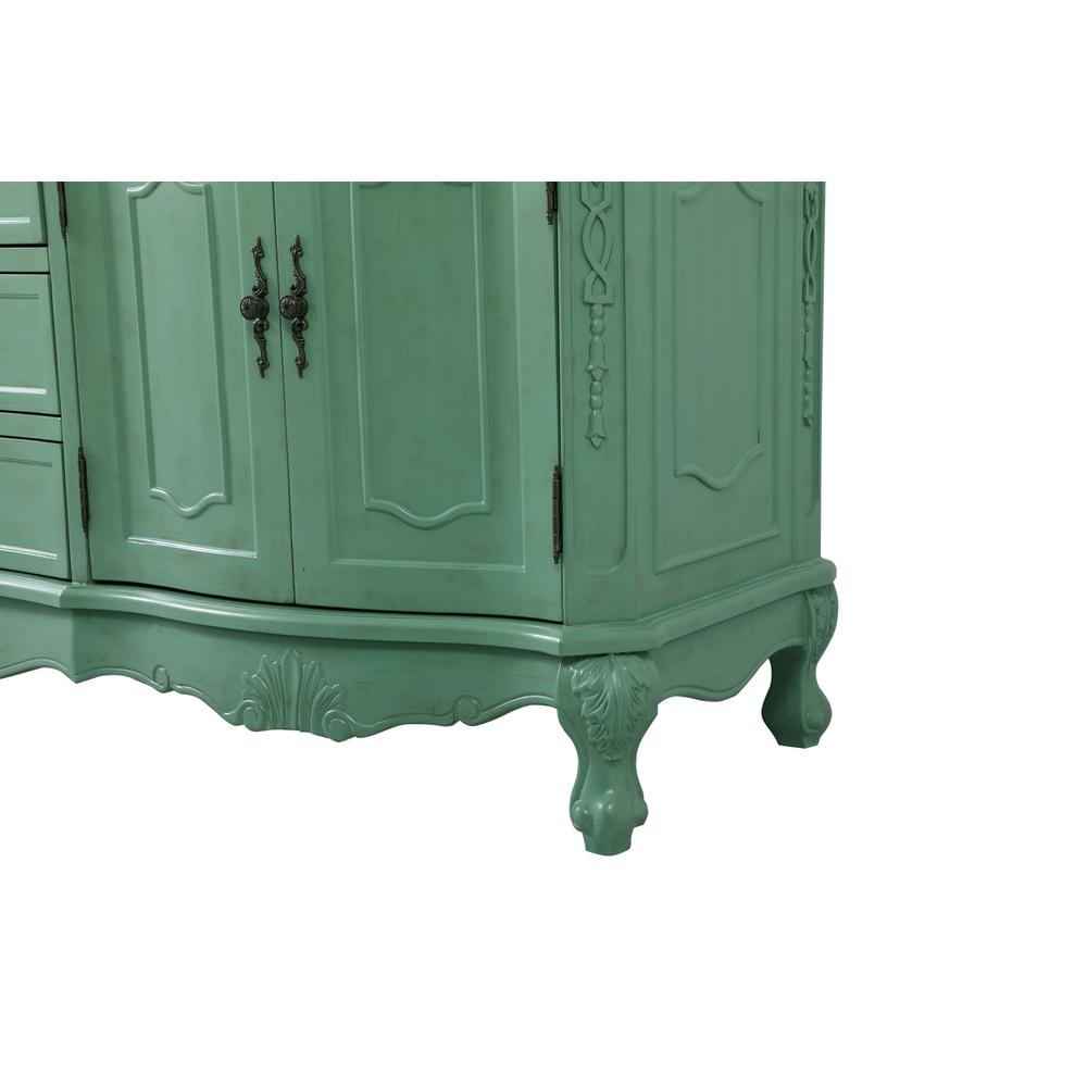 72 inch double Bathroom vanity in vintage mint. Picture 13
